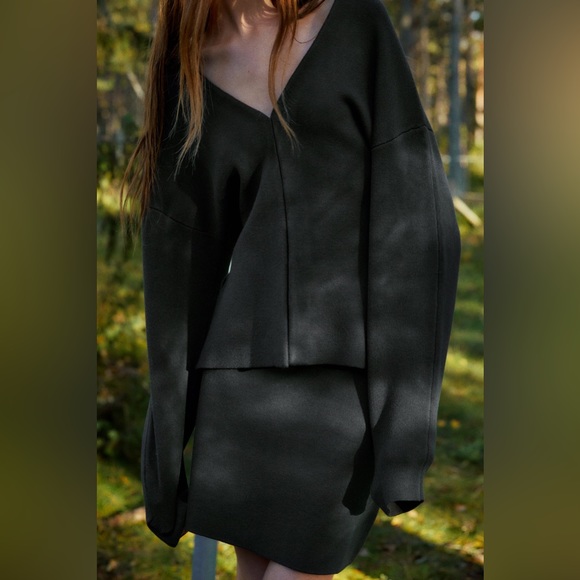 Zara Wide Sleeve Knit Cardigan - L - Picture 2 of 9